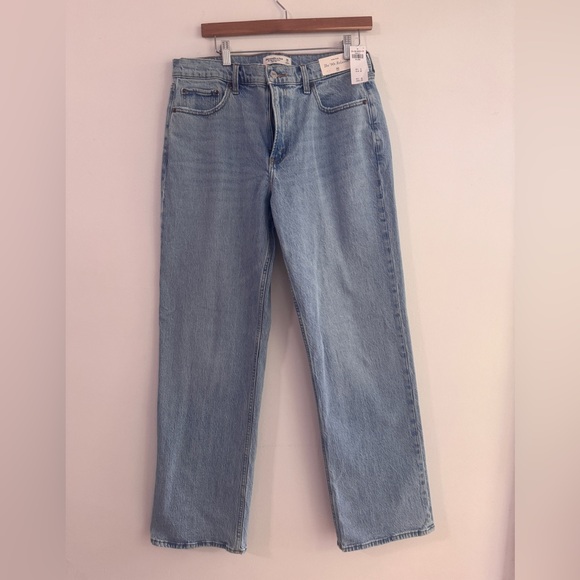 Abercrombie & Fitch Denim - Abercrombie & Fitch Sky Blue Straight Leg Jeans